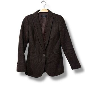 J. Crew Women’s Preppy Dark Academia Wool Blazer Size 0